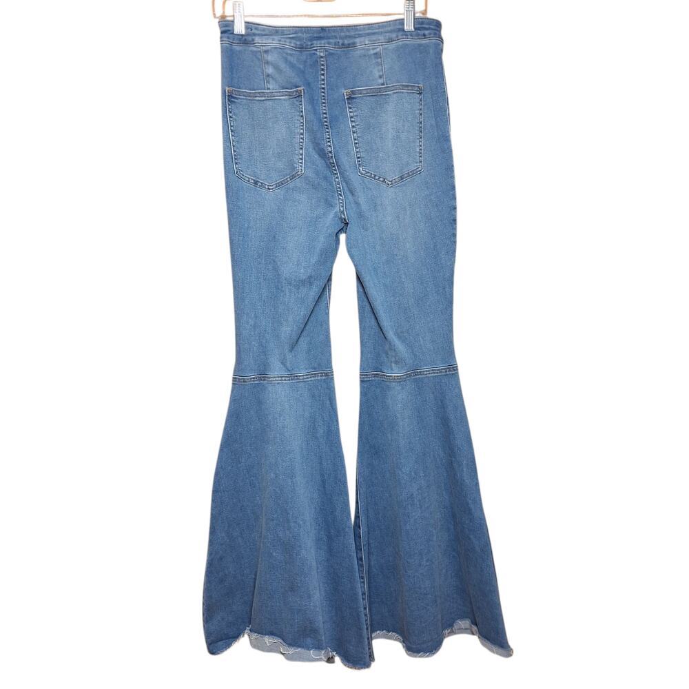 Free People we the free Just float on flare jeans mega bell bottom flare pants - Picture 3 of 6
